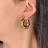 C-Caterpillar Earrings