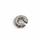 Ear Cuff enrollado en acero inoxidable