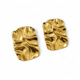 Gold Stone Earrings