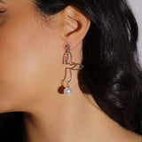 Pendientes de flor de perla