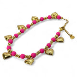 Fuchsia Love Anklet