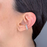 Pequeño brazalete de oreja de circonita