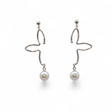 Pendientes de flor de perla