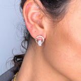 White Empire Earrings