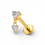 Pierce Double Heart