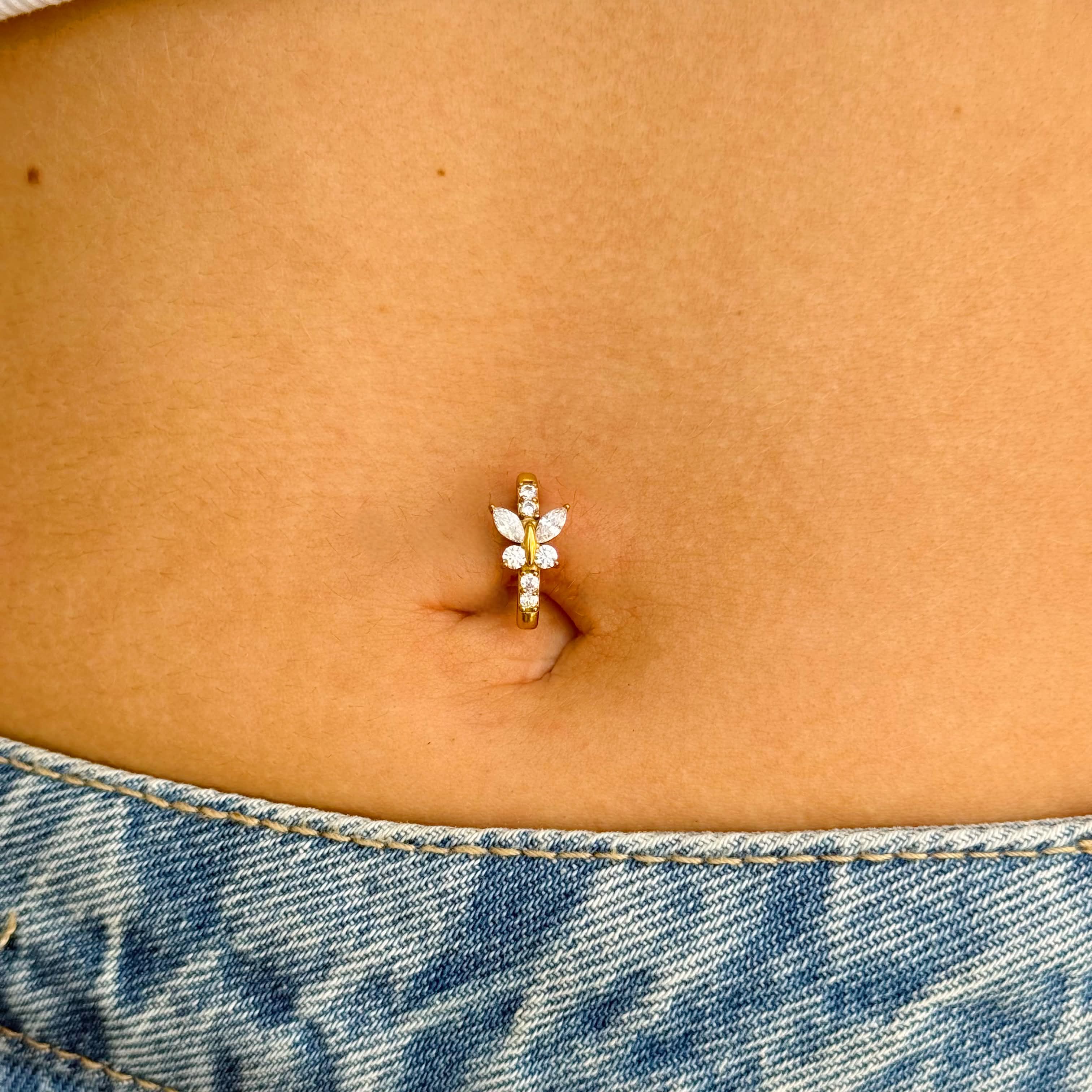 Navel Piercing Farfalla